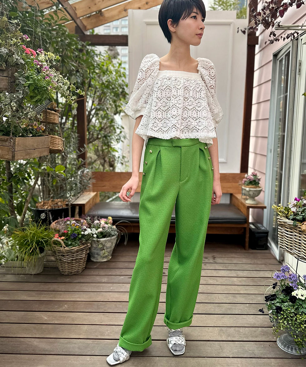 サムネイル： Balloon sleeve lace pullover