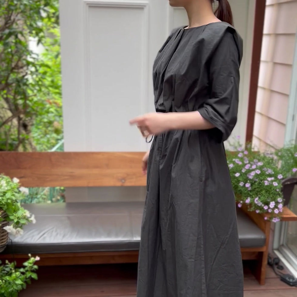 サムネイル： Chambray tuck dress
