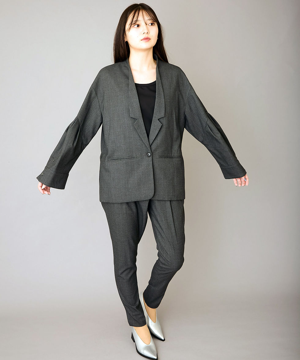サムネイル： Glitter striped sarouel pants(SAMPLE)