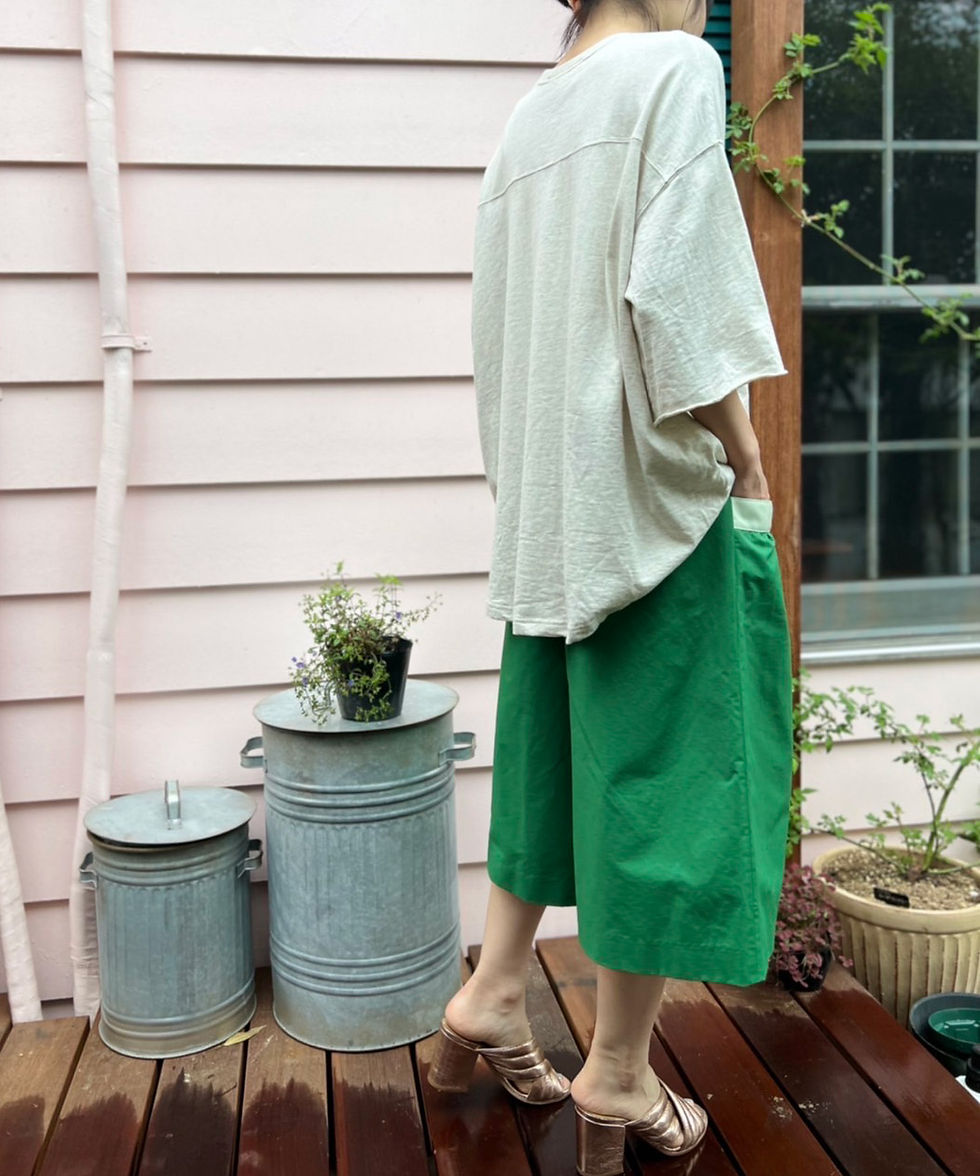 サムネイル： Bicolor culottes pants【香港別注】