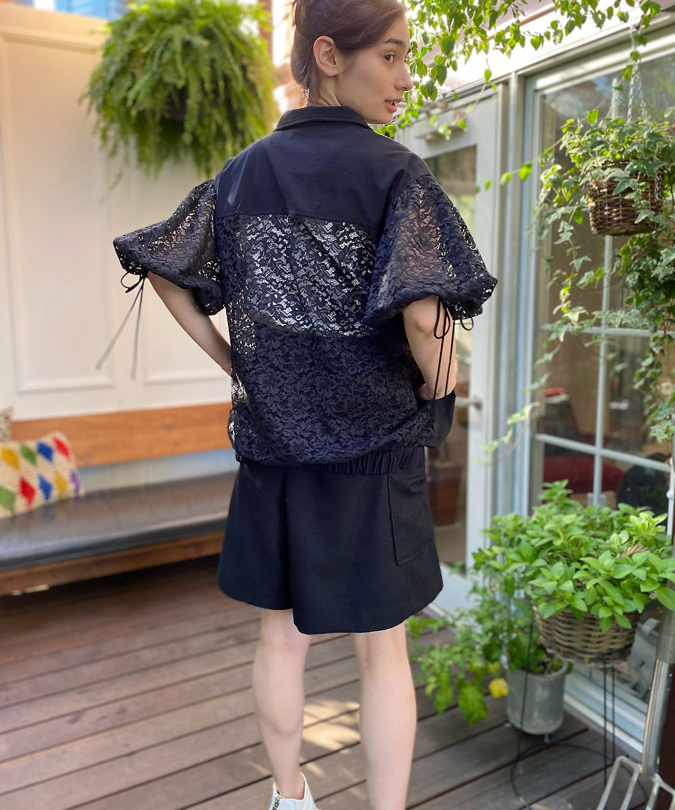 サムネイル： Cotton ripple lace blouson(SAMPLE)