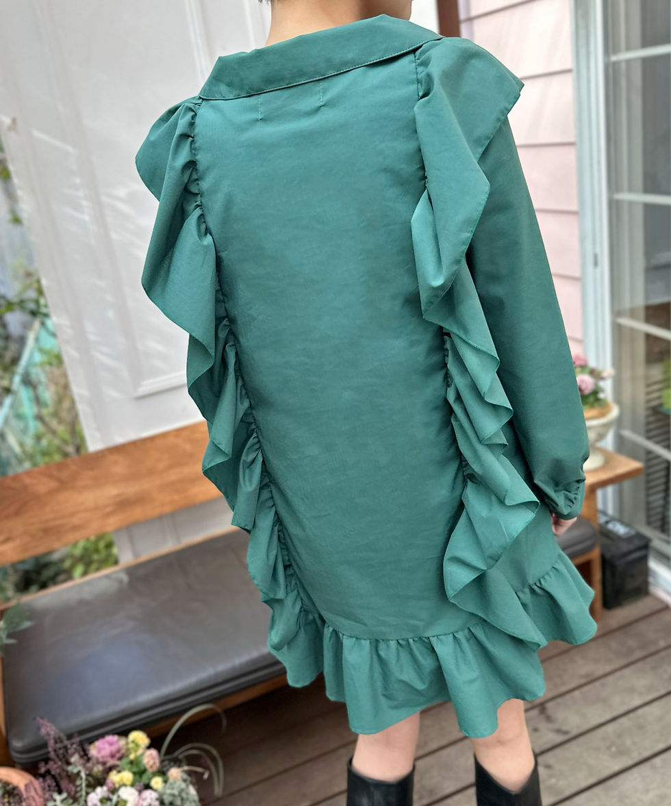 サムネイル： Typewriter frill mini dress