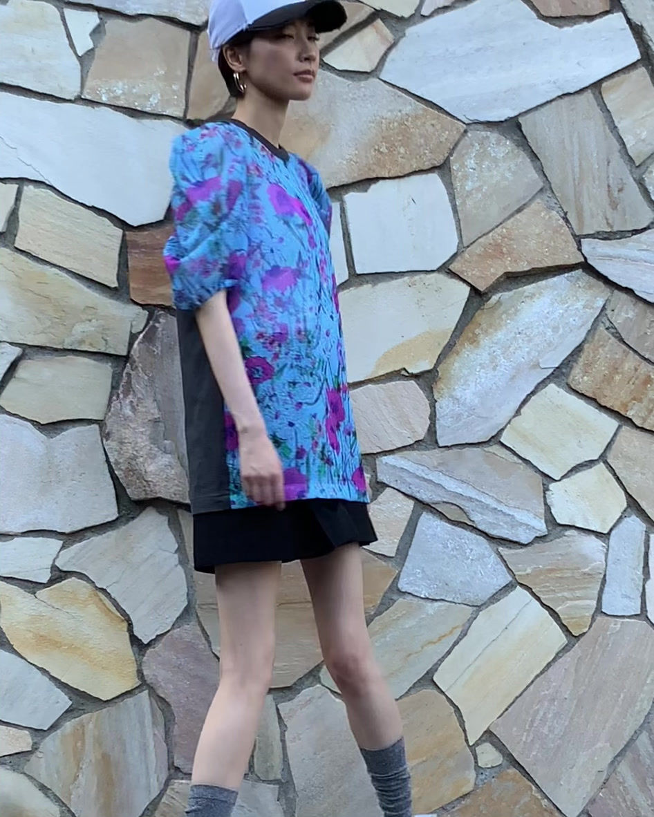 サムネイル： Import floral print Tee
