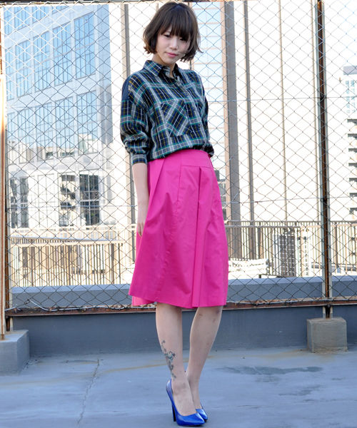 サムネイル： Expanded midi skirt