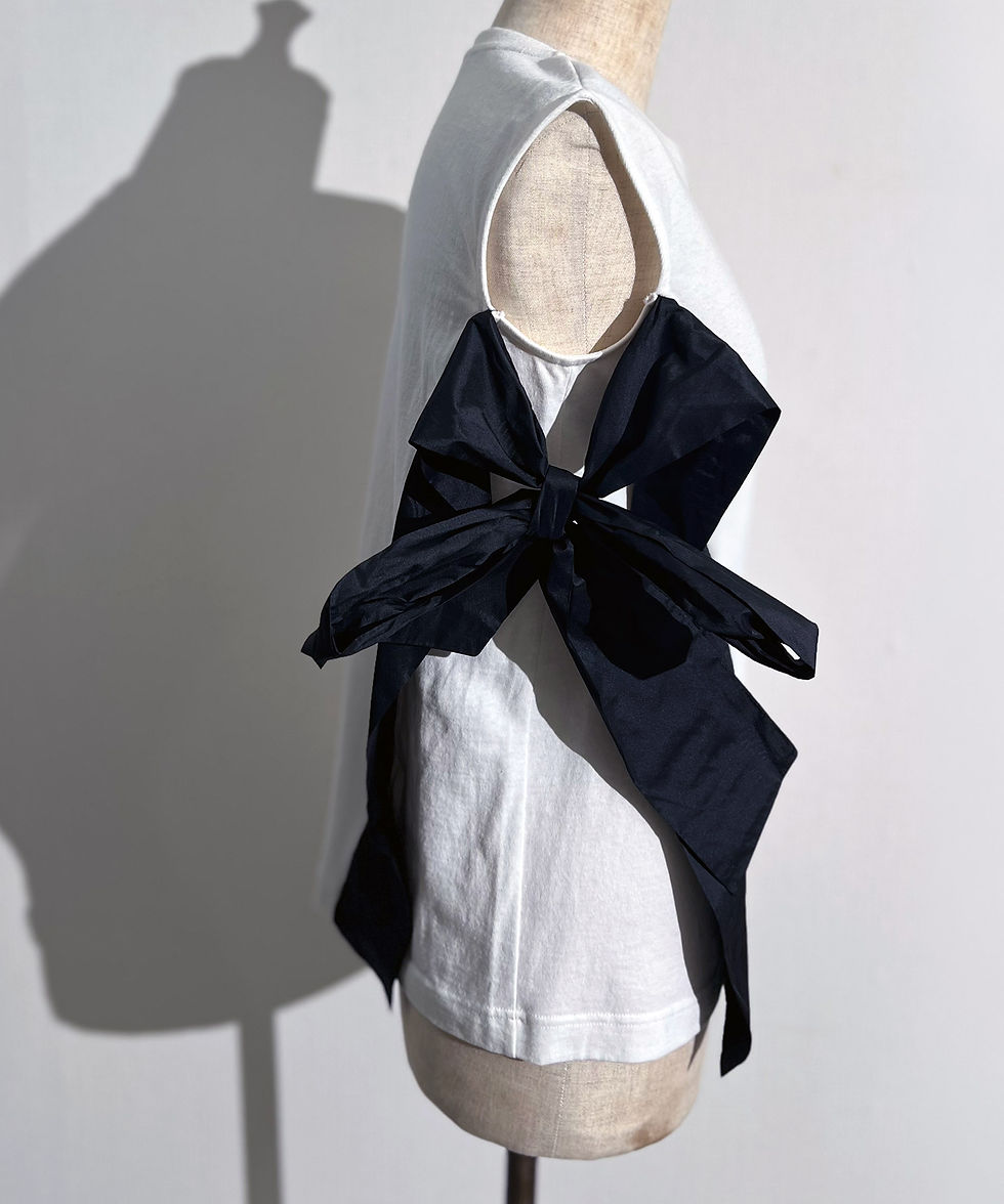 サムネイル： Ribbon sleeveless Tee(B製品)