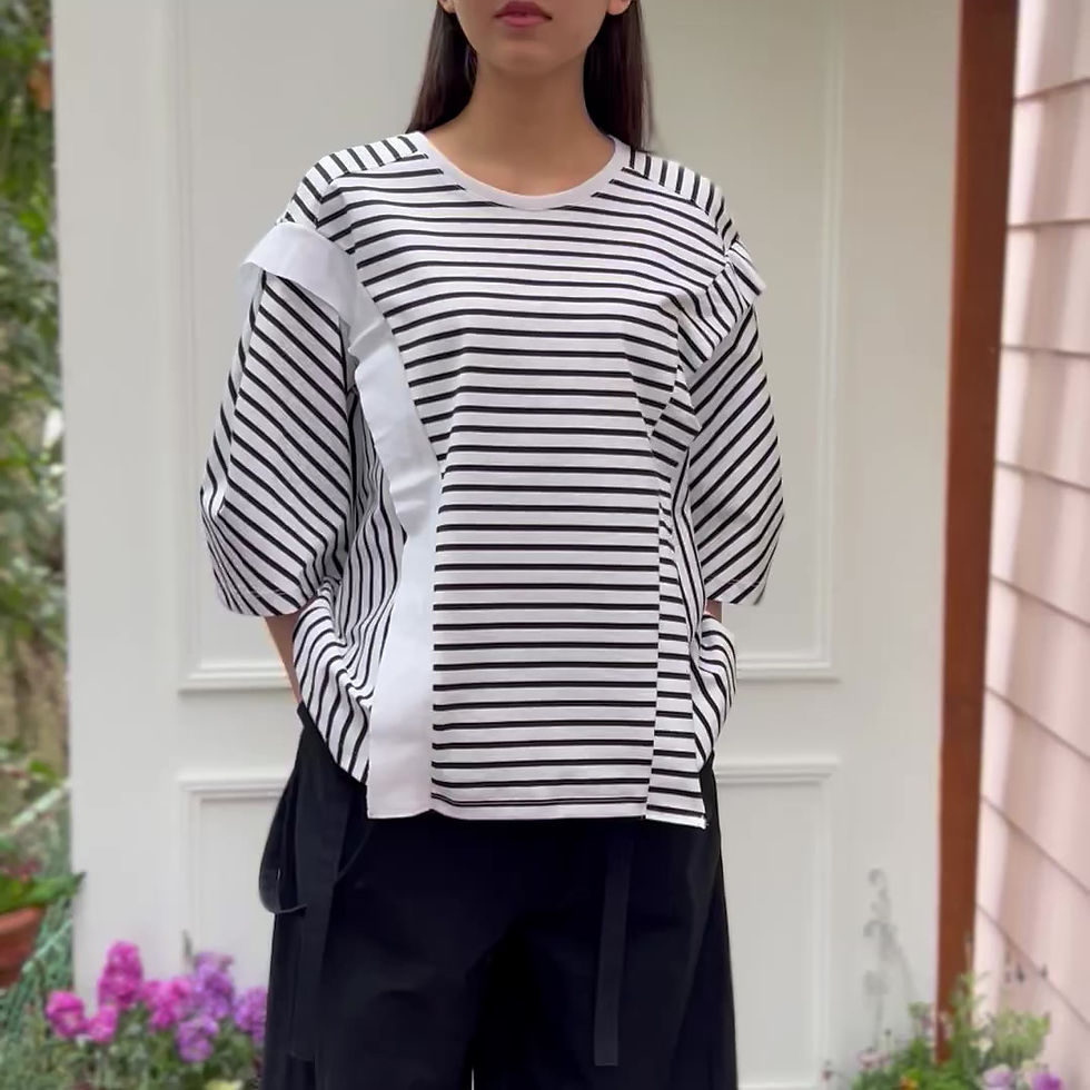 サムネイル： Border design Tee