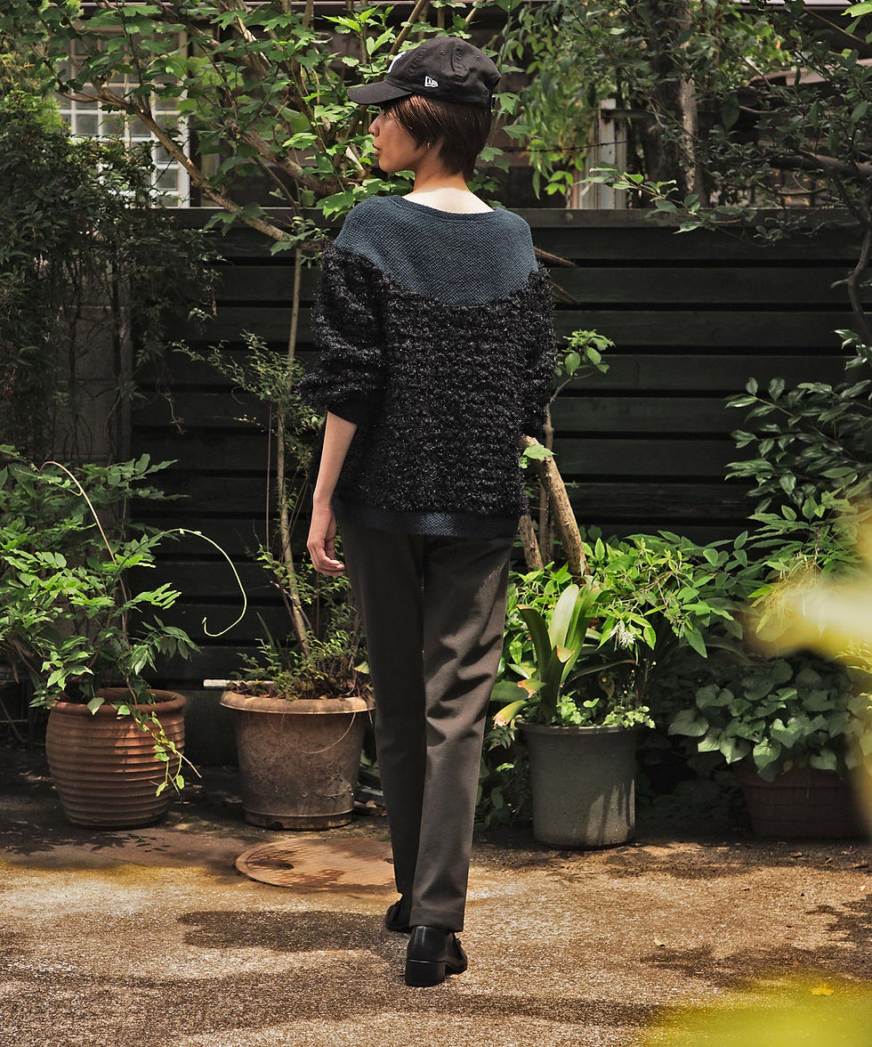 サムネイル： ☆Import poodle bore yoke switching pullover