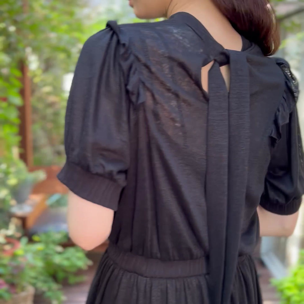 サムネイル： Linen gather maxi dress(SAMPLE)