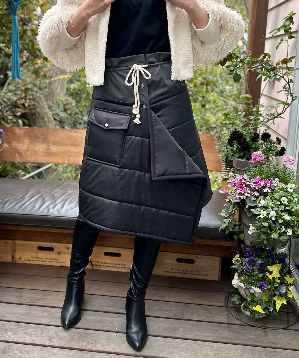 サムネイル： Quilted wrap skirt