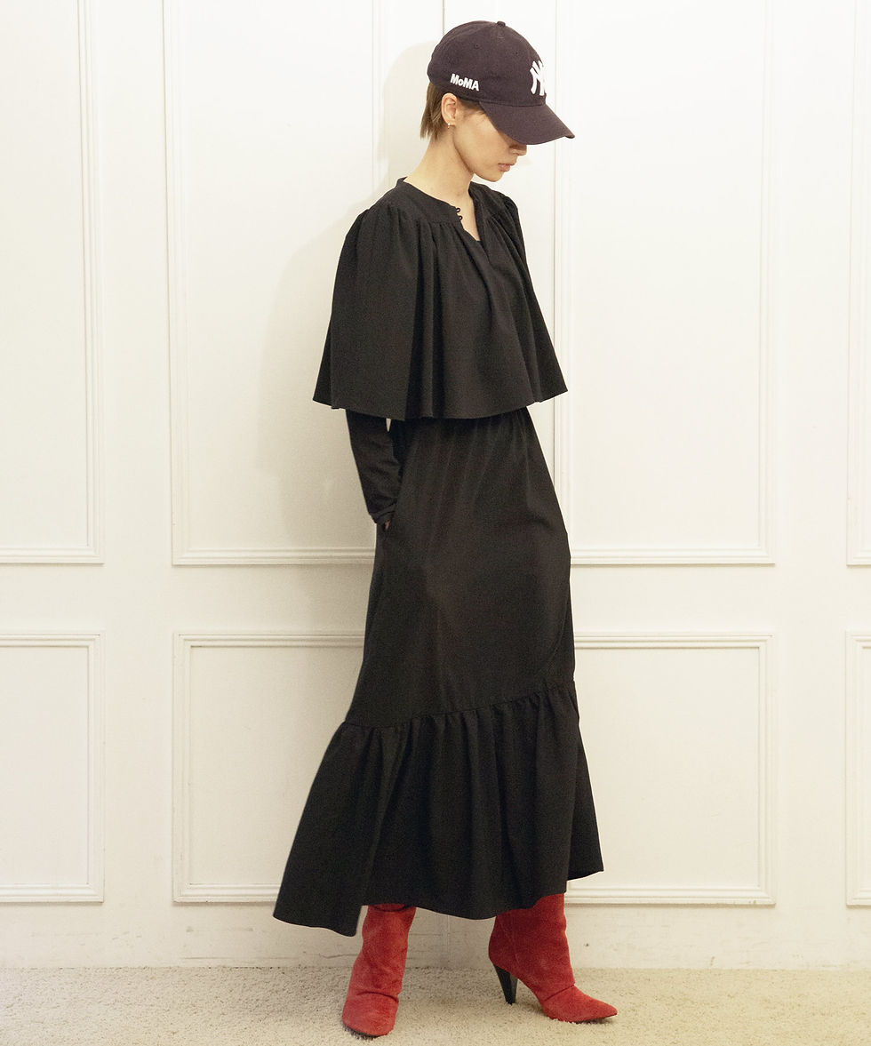 サムネイル： High twist ruffle frill tiered dress