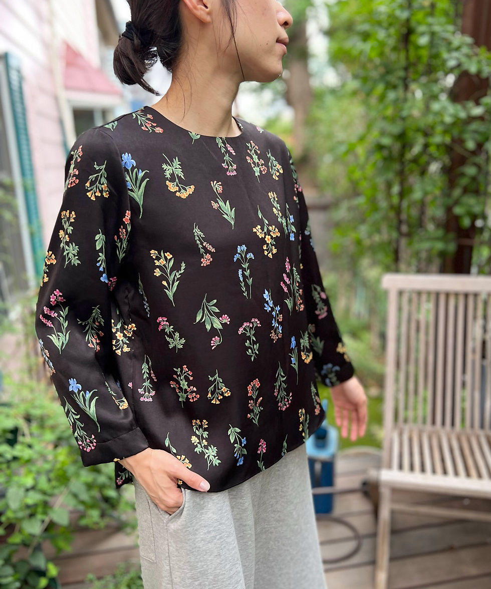 サムネイル： Floral print blouse【LUCA別注】