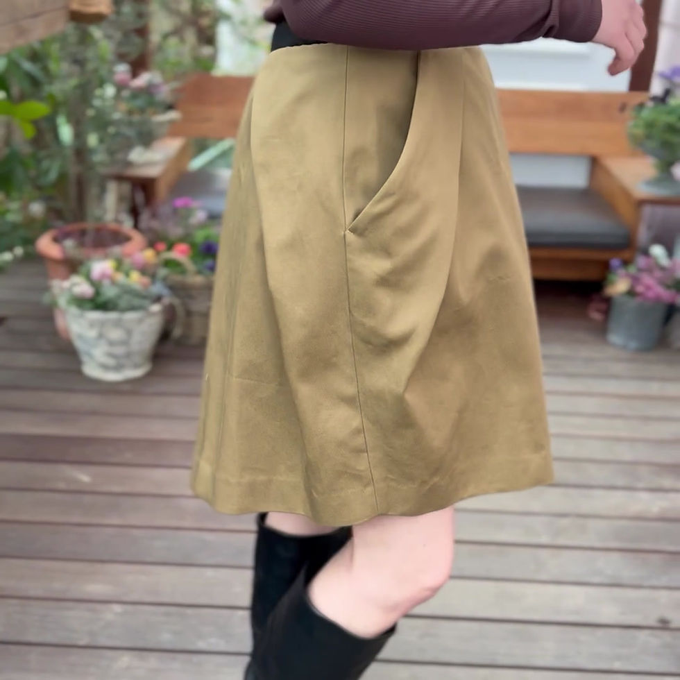 サムネイル： military chino culottes