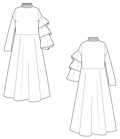 サムネイル： Cardboard knit design dress