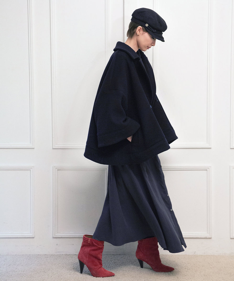 サムネイル： Ruffle frill switching dress