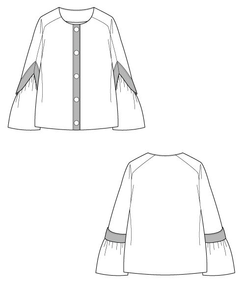 サムネイル： Qilted knit blouson