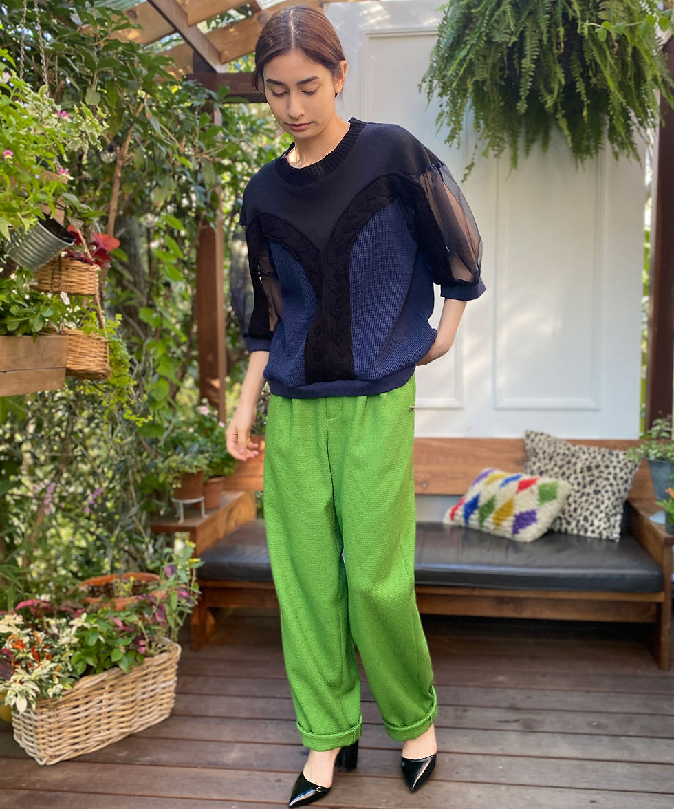 サムネイル： Fancy tweed tapered pants