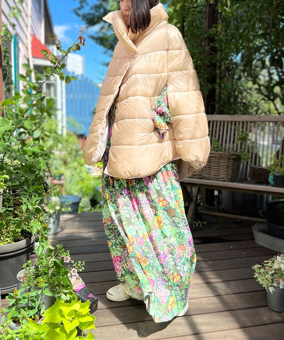サムネイル： Padding cape coat