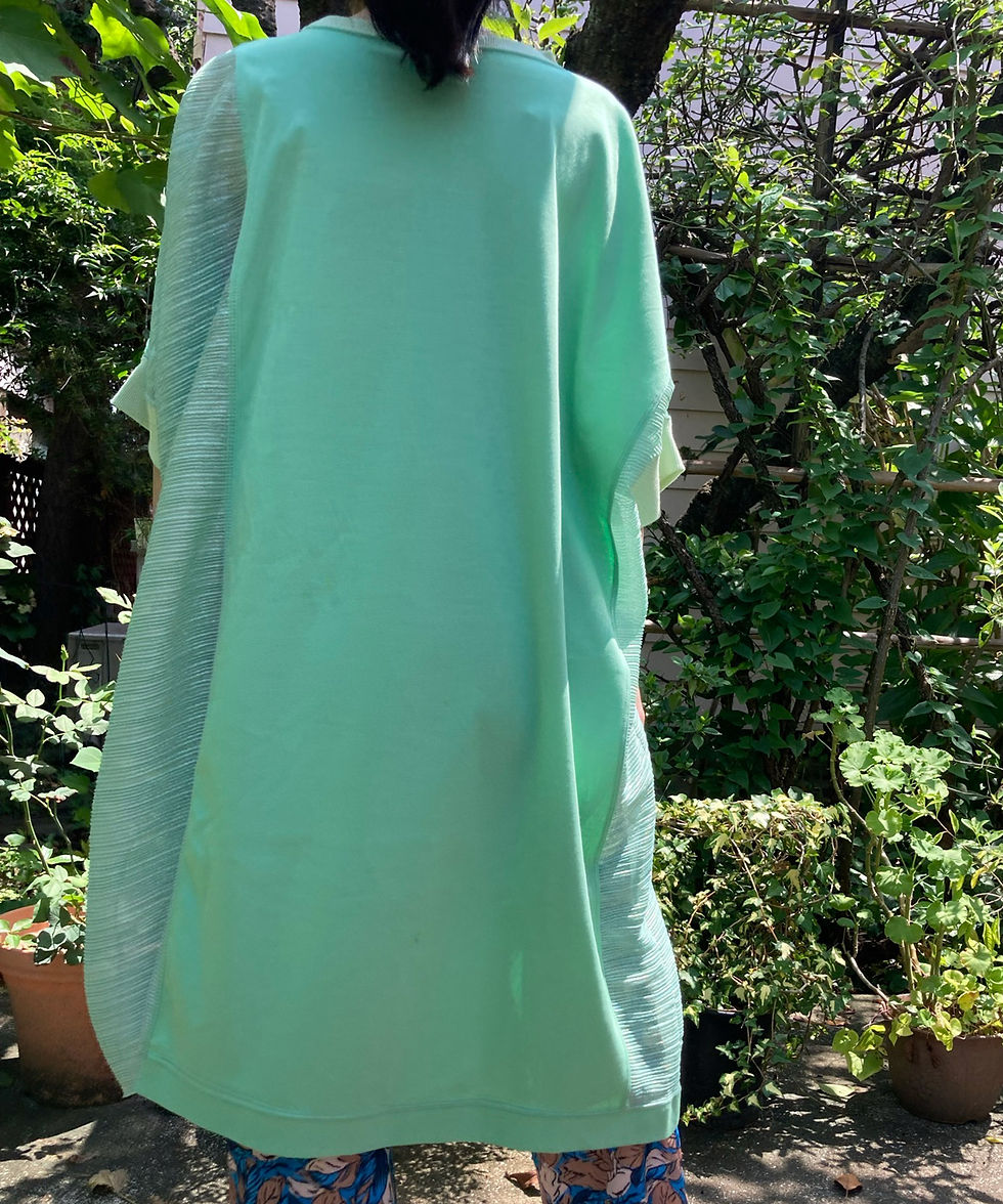 サムネイル： Import Striped Crepe switching dress