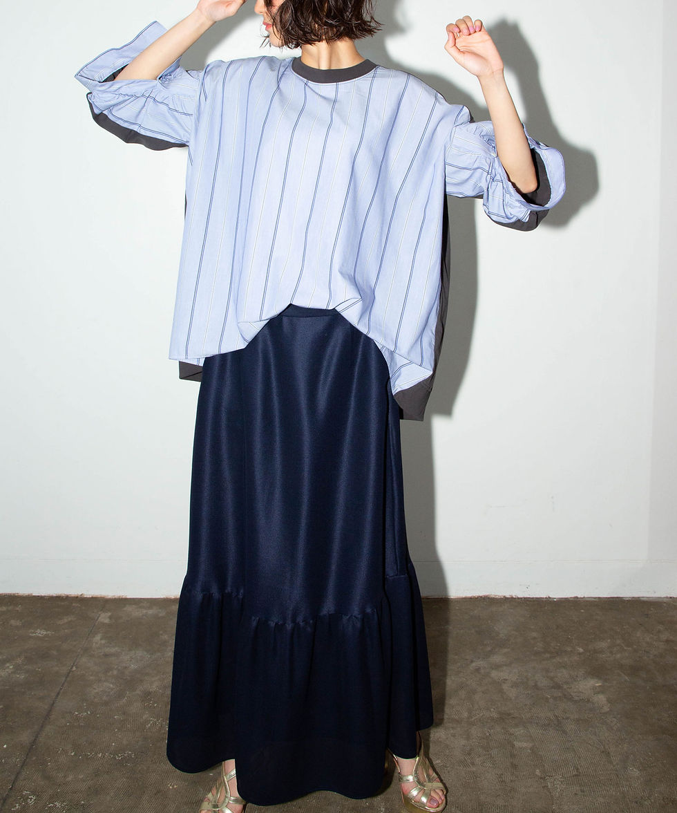 サムネイル： Oriental karami hem frill skirt