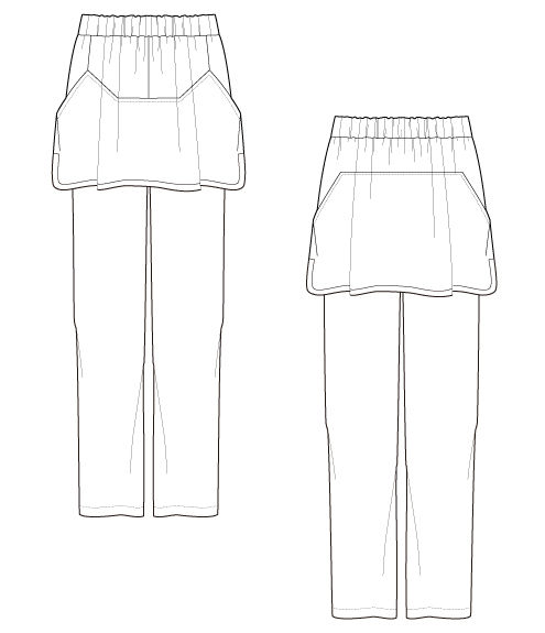 サムネイル： Cover design silky pants