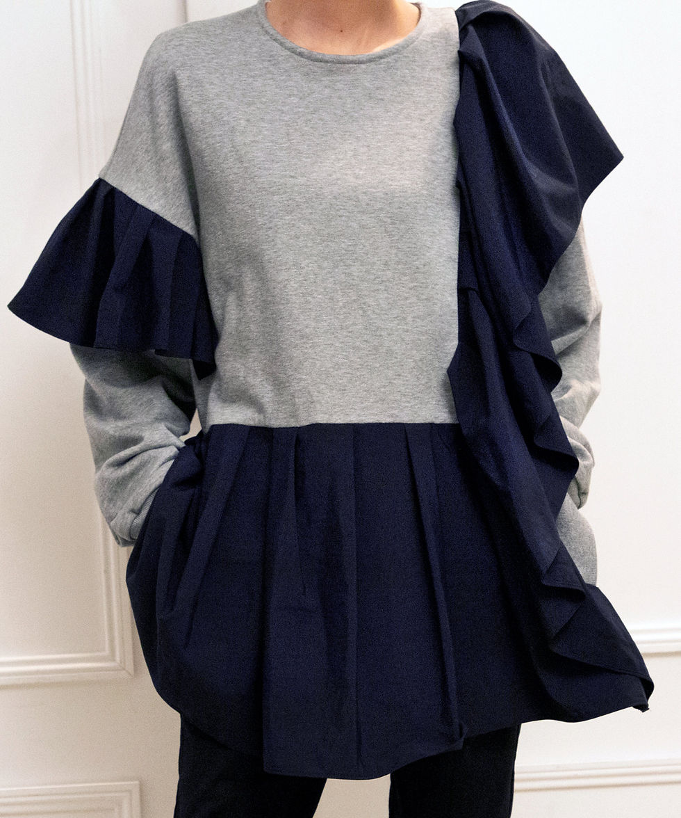 サムネイル： ☆Ruffle frill switching pullover