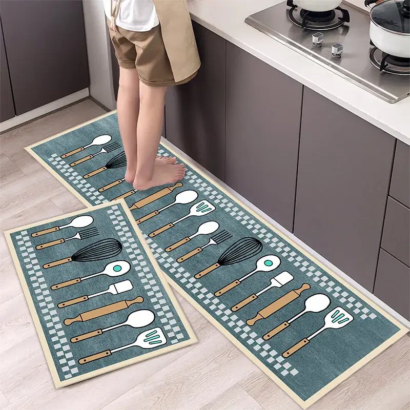 Miniature : Tapis de cuisine, chambre, antidérapant, lavable, couloir et salle de bain.