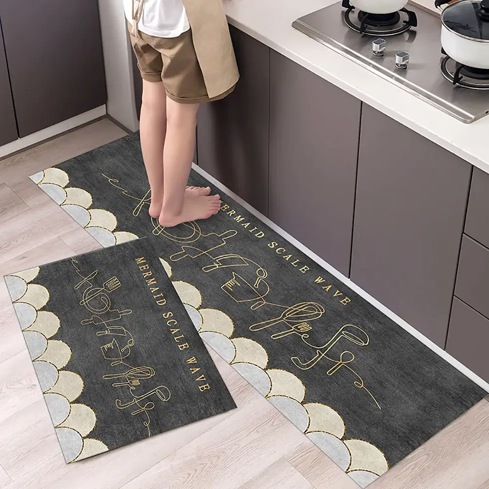 Miniature : Tapis de cuisine, chambre, antidérapant, lavable, couloir et salle de bain.