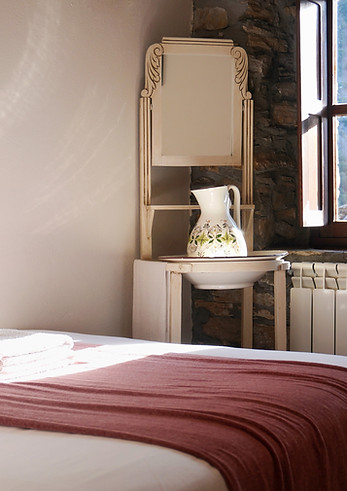 Interior de una de las habitaciones de Casa Elba