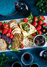 Cheese, Berries and Crackers