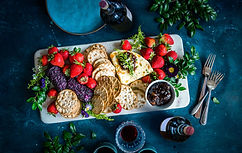 Cheese, Berries and Crackers