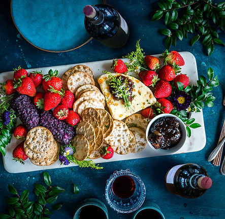 Cheese, Berries and Crackers