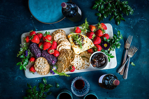 Cheese, Berries and Crackers