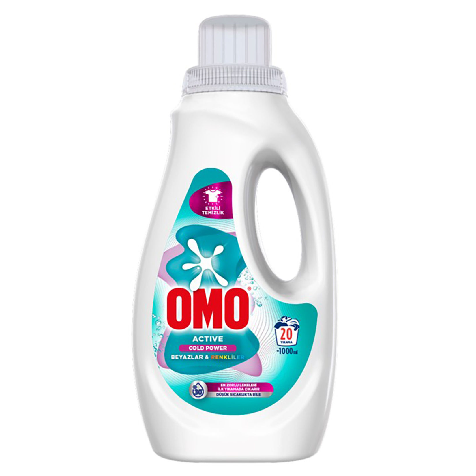 Omo Sıvı Active Cold Power Beyaz ve Renkliler 1 L