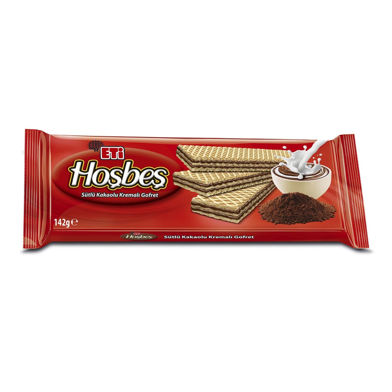 Hoşbeş Sütlü Kakaolu Kremalı Gofret 142 Gr