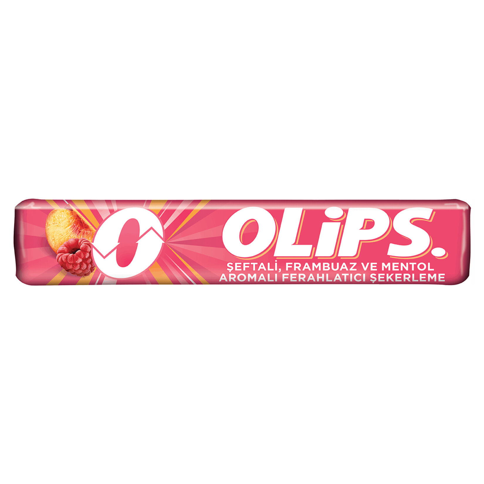 Olips Şeftali Frambuaz & Mentol Aromalı Şekerleme 28 Gr