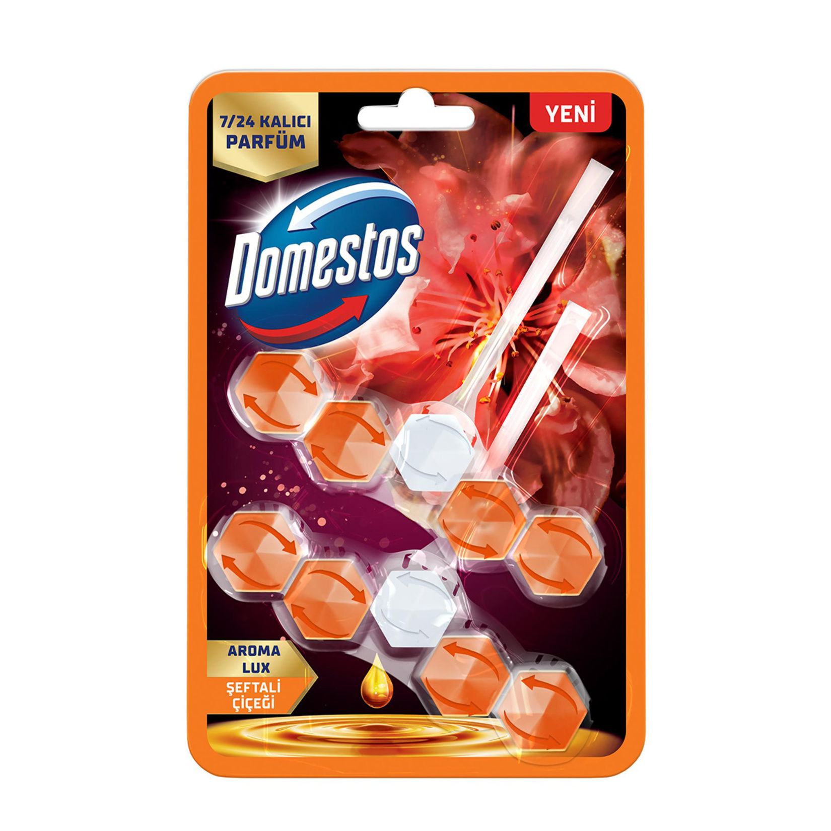 Domestos Wc Blok Lux Şeftali Çiçeği 2 x 50 G