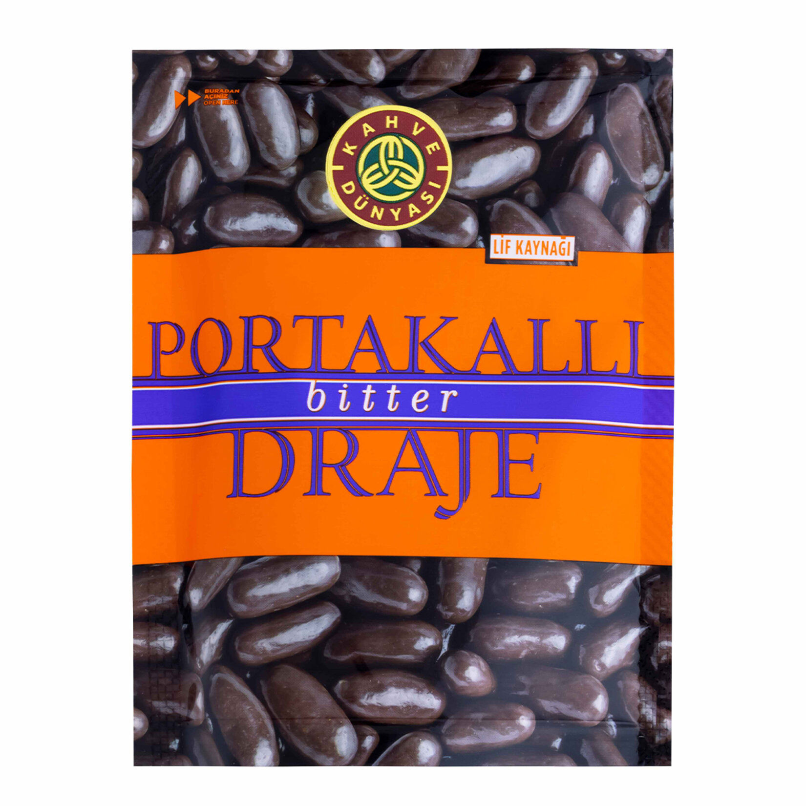 Kahve Dünyası Bitter Çikolatalı Portakal Draje 60 Gr