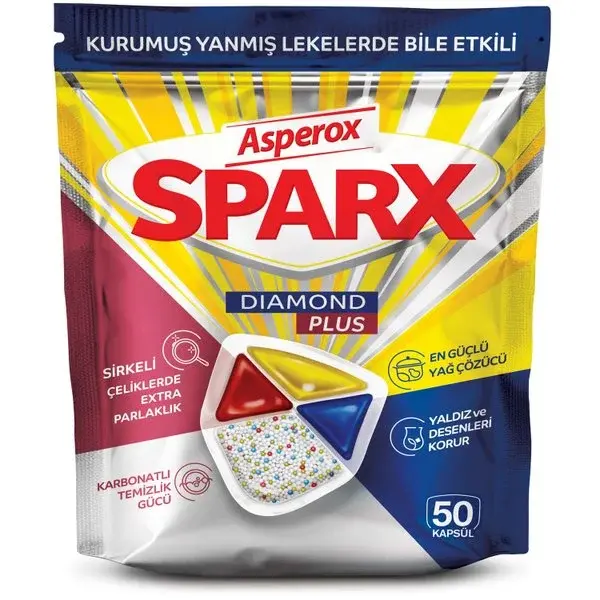 Asperox Sparx Diamond Plus Bulaşık Makinesi Kapsül 50'li