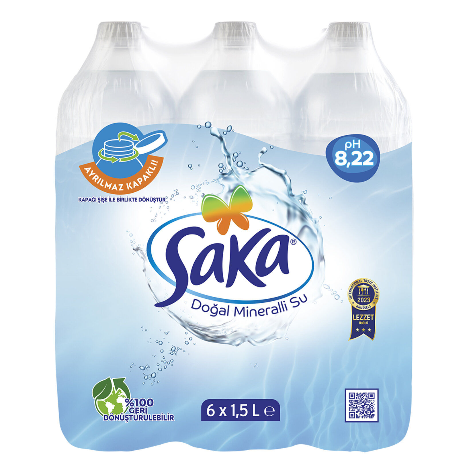 Saka Doğal Mineralli Su 6 x 1,5 Lt