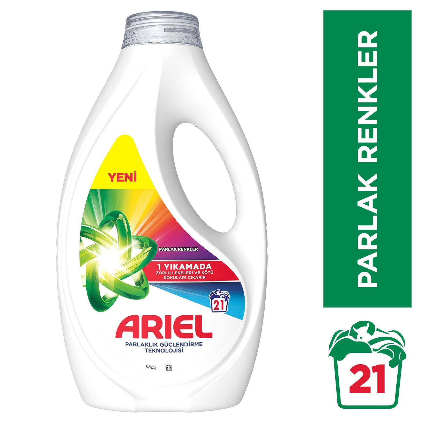 Ariel Sıvı Çamaşır Deterjanı Renklilere Özel 21 Yıkama 945 Ml
