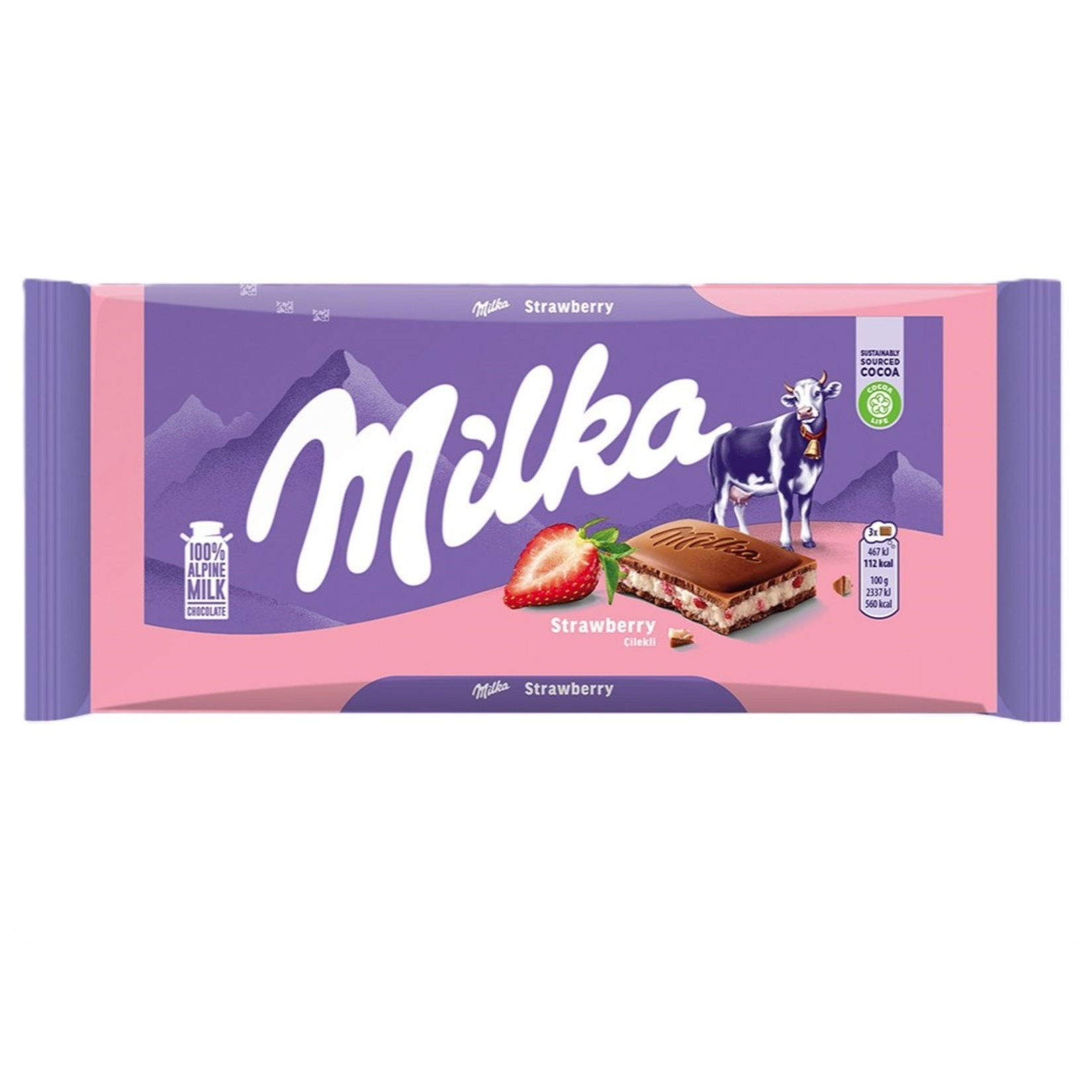 Milka Çilekli Yoğurtlu Çikolata 100 Gr