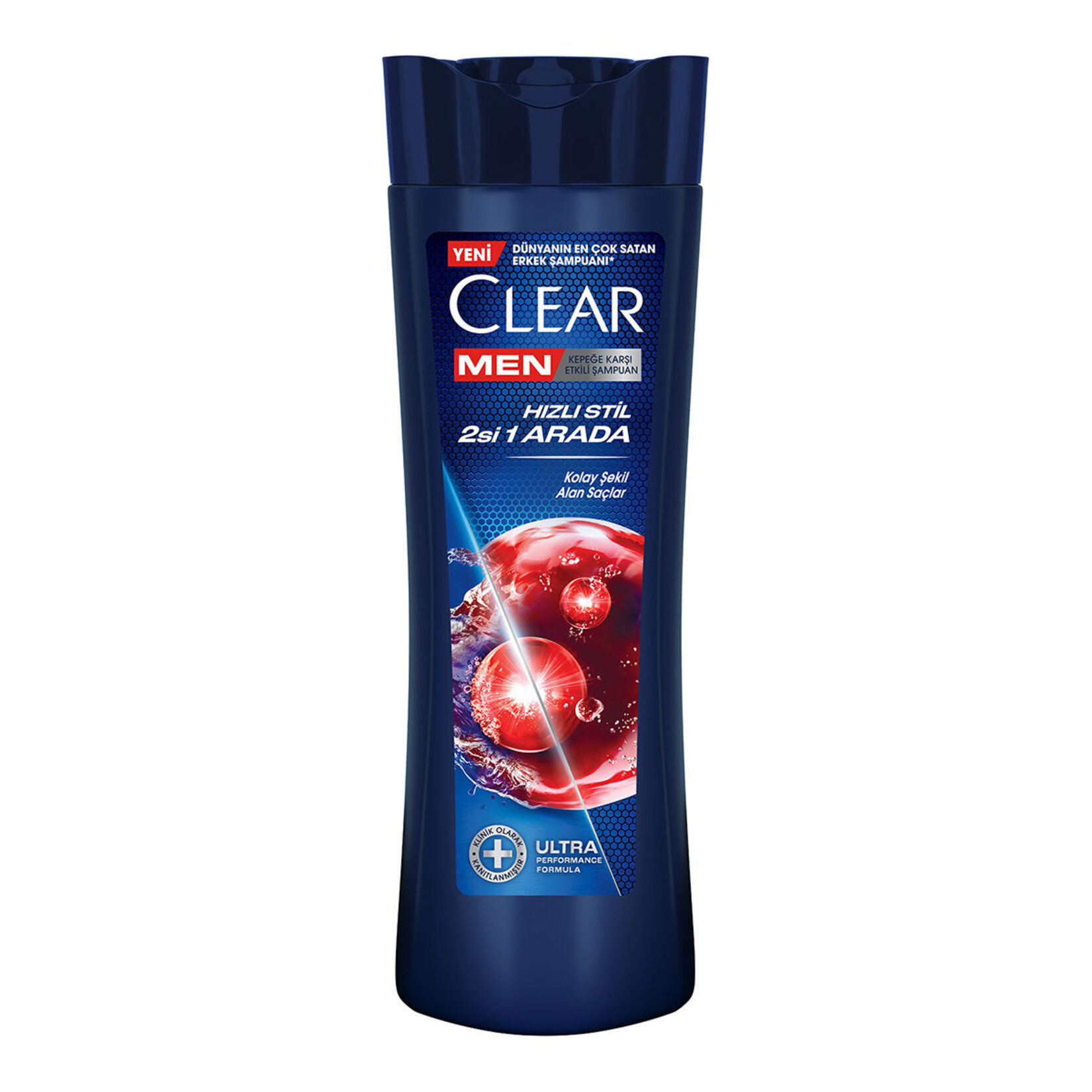 Clear Men Kepeğe Karşı Etkili Şampuan Hızlı Stil 2'si 1 Arada  350 ml