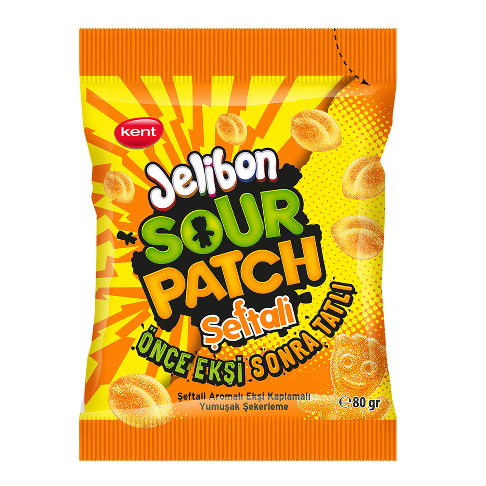 Jelibon Sourpatch Peach 80 Gr