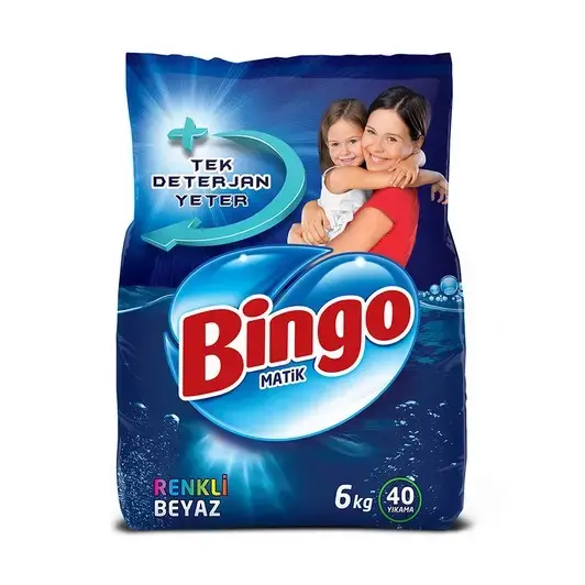Bingo Toz Çamaşır Deterjanı Renkli Beyaz 6 kg