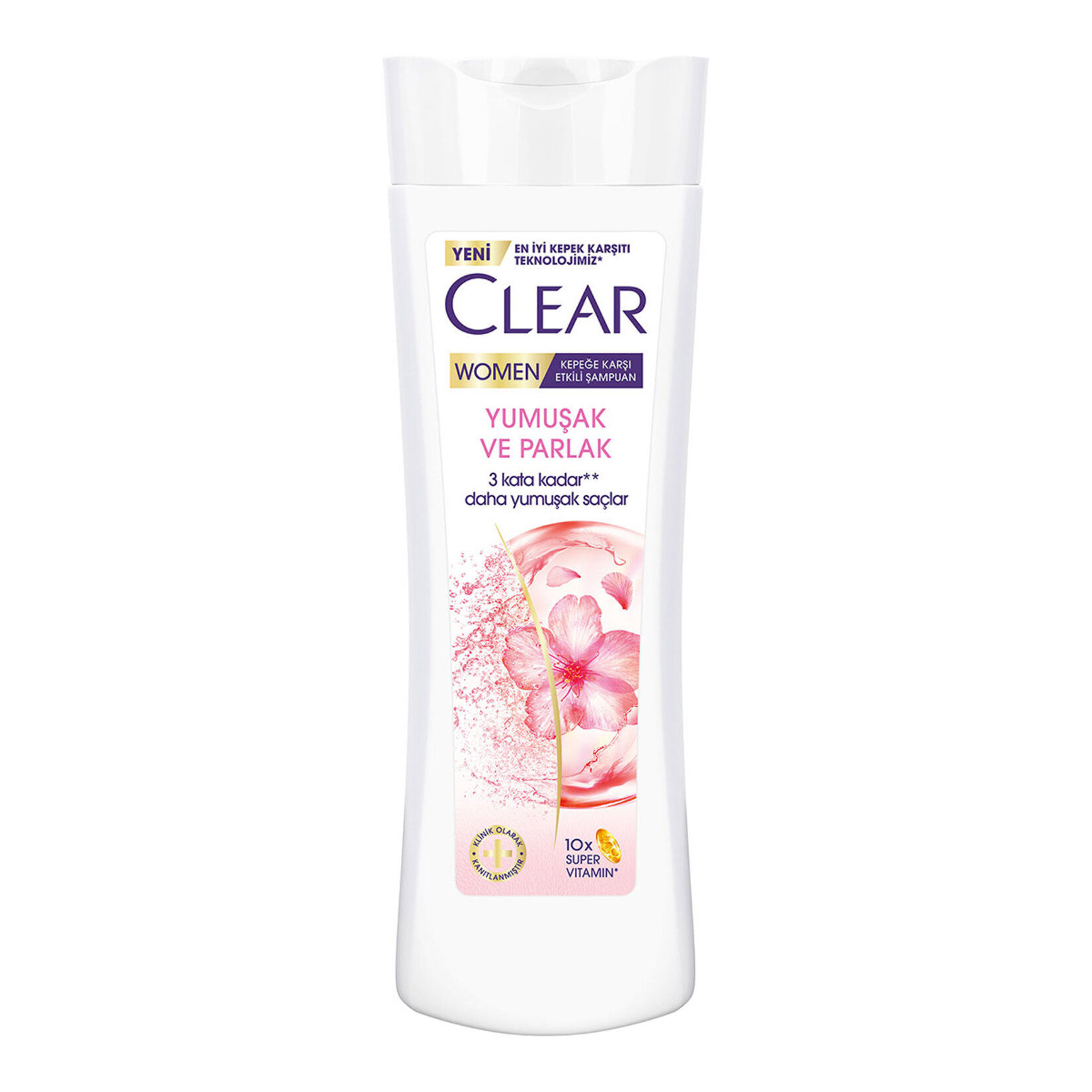 Clear Women Kepeğe Karşı Etkili Şampuan  Kiraz Çiçeği Esansı & Keratin 350 ml