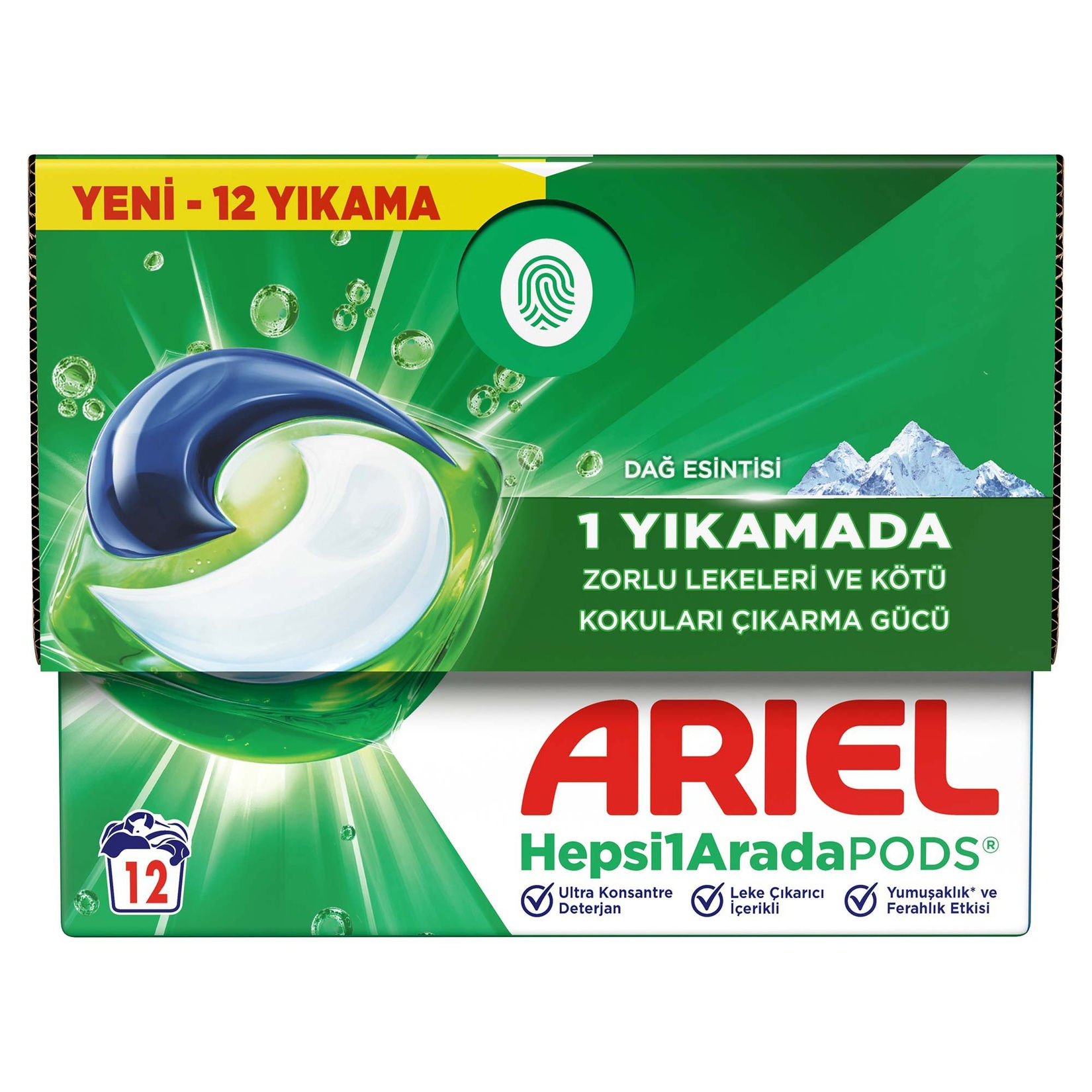 Ariel Hepsi1Arada PODS® Kapsül Çamaşır Deterjanı Beyazlar ve Renkliler 12 Yıkama
