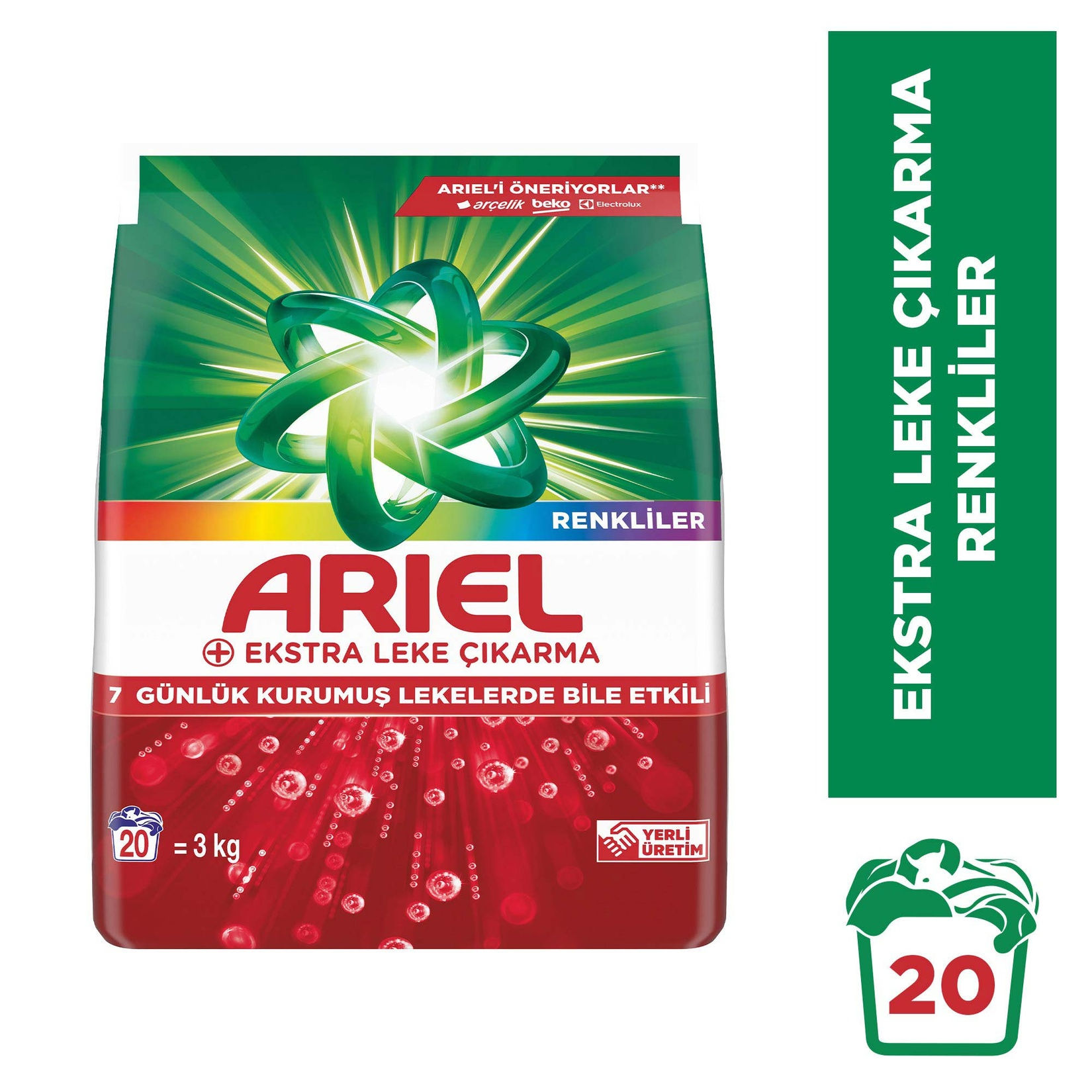 Ariel Oxi Ekstra Hijyen 3Kg 20 Yıkama Renkliler