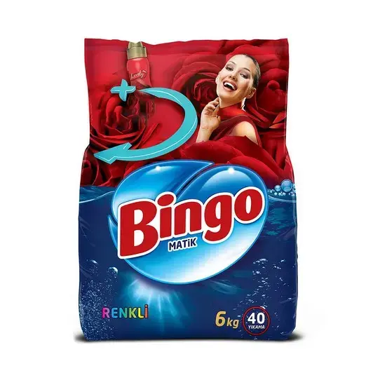 Bingo Toz Çamaşır Deterjanı Renkli 6 kg