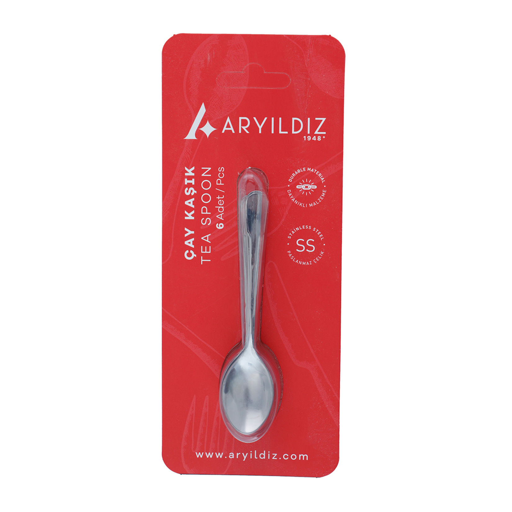 Aryıldız Deniz Vakumlu Çay Kaşık 6'lı