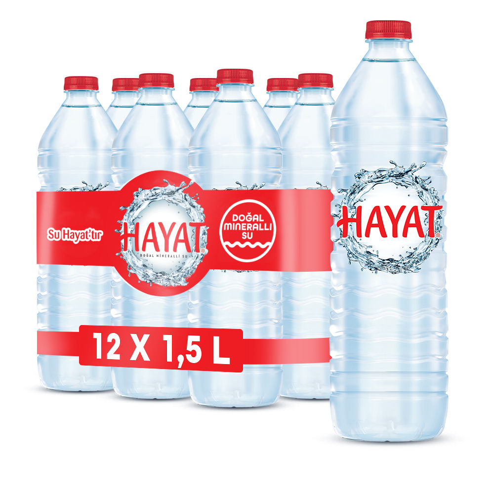 Hayat Doğal Mineralli Su 6 x 1,5 Lt